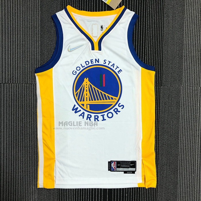 Maglia
 Klay Thompson NO 11 Golden State Warriors Slam Dunk Special Mexico Edition 2022 Bianco
